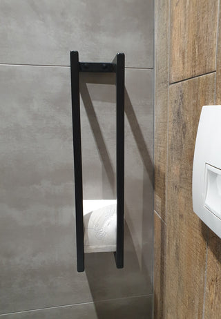 Toiletrolhouder staal mat zwart - hoogste kwaliteit en onze keuze
