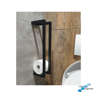 Toiletrolhouder staal mat zwart - hoogste kwaliteit en onze keuze